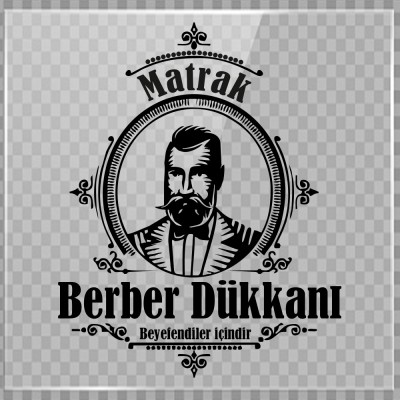 Kişiye Berberlere Kuaförlere Özel Berber Matrak Yazısı Sticker Yapıştırma