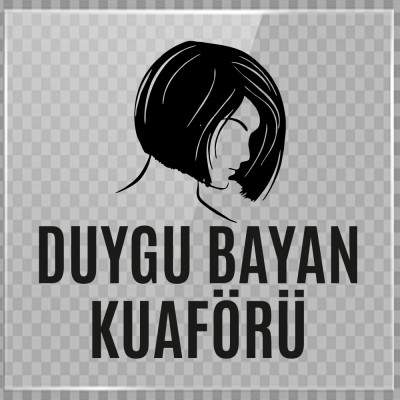 Kişiye Berberlere Kuaförlere Özel Duygu Bayan Kuaförü Logosu Yazısı Sticker Yapıştırma