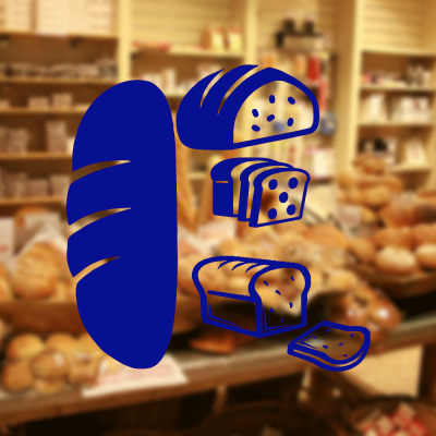  Fırın Ve Pastanelere Özel Ekmek Çeşitleri Sticker Yapıştırma