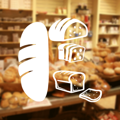  Fırın Ve Pastanelere Özel Ekmek Çeşitleri Sticker Yapıştırma