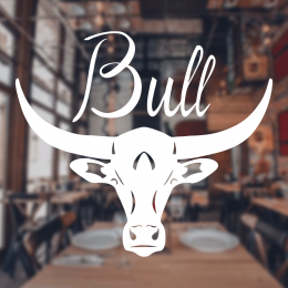 Kasap Ve Steak Houselara Özel Bull Sticker Yapıştırma