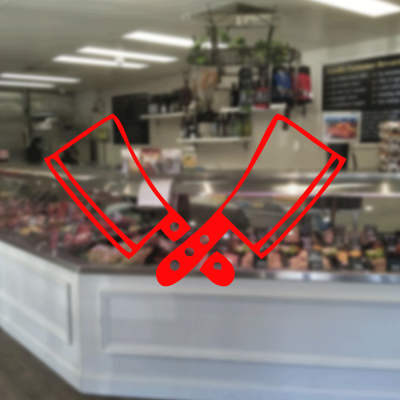  Kasap Ve Steak Houselara Özel Çift Satır Sticker Yapıştırma