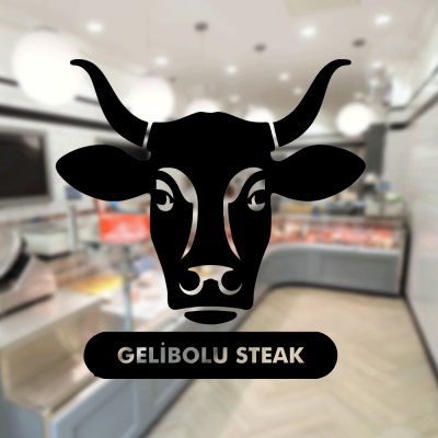  Kasap Ve Steak Houselara Özel Firma Gelibolu Steak Sticker Yapıştırma