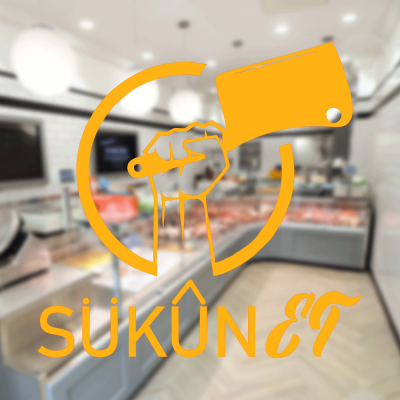 Kasap Ve Steak Houselara Özel Firma Sükunet Sticker Yapıştırma