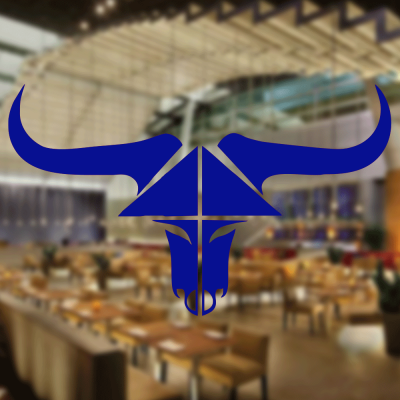 Kasap Ve Steak Houselara Özel Üçgen Boğa Sticker Yapıştırma