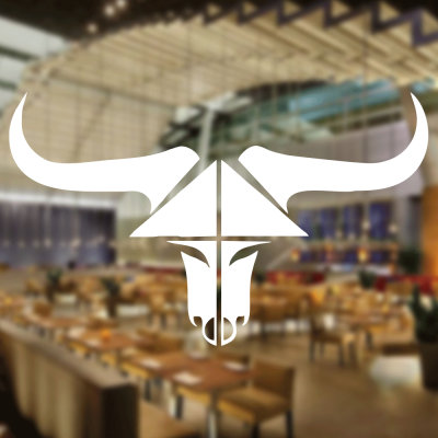 Kasap Ve Steak Houselara Özel Üçgen Boğa Sticker Yapıştırma