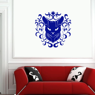 Petshop Ve Veterinerlere Özel Dekoratif Kedi Deseni Sticker Yapıştırma