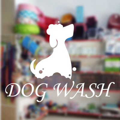  Petshop Ve Veterinerlere Özel Dog Wash Sticker Yapıştırma