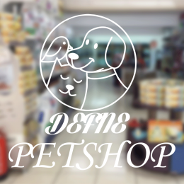 Petshop Ve Veterinerlere Özel Firma Defne Petshop Sticker Yapıştırma