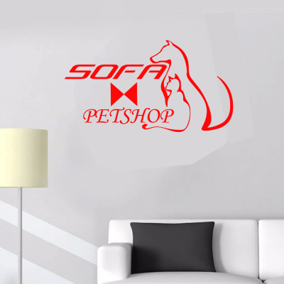  Petshop Ve Veterinerlere Özel Firma Sofa Petshop Sticker Yapıştırma