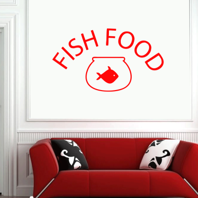 PETS62 Petshop Ve Veterinerlere Özel Fish Food Sticker Yapıştırma