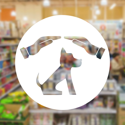  Petshop Ve Veterinerlere Özel Korunan Köpek Sticker Yapıştırma