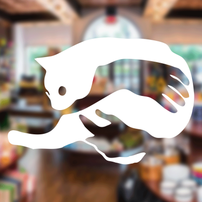 Petshop Ve Veterinerlere Özel Kucaklanmış Kedi  Sticker Yapıştırma