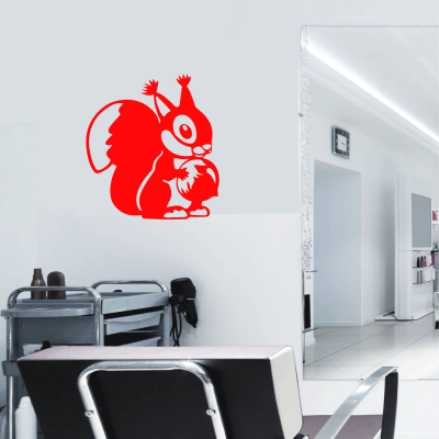  Petshop Ve Veterinerlere Özel Sincap Sticker Yapıştırma
