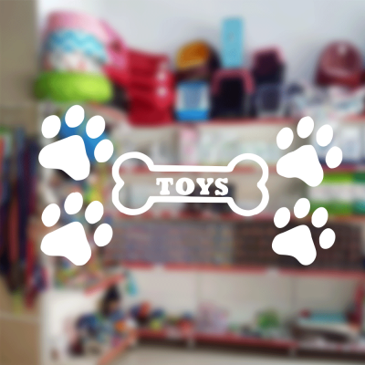  Petshop Ve Veterinerlere Özel Toys Kemik Sticker Yapıştırma