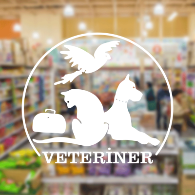 Petshop Ve Veterinerlere Özel Veteriner Yazısı Ve Hayvan Silüetleri Sticker Yapıştırma Petshop Ve Veterinerlere Özel Veteriner Yazısı Ve Hayvan Silüetleri Sticker Yapıştırma