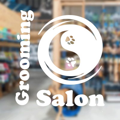 Petshop Ve Veterinerlere Özel Yin Yang Grooming Salon Sticker Yapıştırma Petshop Ve Veterinerlere Özel Yin Yang Grooming Salon Sticker Yapıştırma