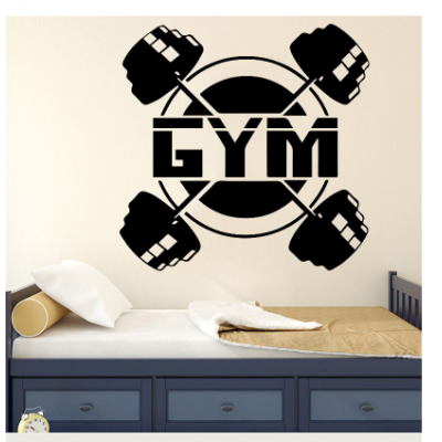 Yüzen Genç Your Name Yazısı Spor Salonu Duvar Stickerı