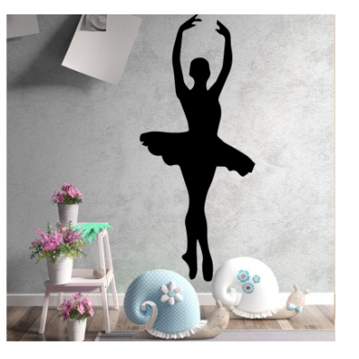 Bale Dansı Yazısı Spor Salonu Duvar Stickerı