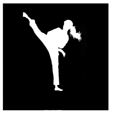 Spor Salonlarına Özel Karate Duvar Yazısı Cam Vitrin Sticker Yapıştırma