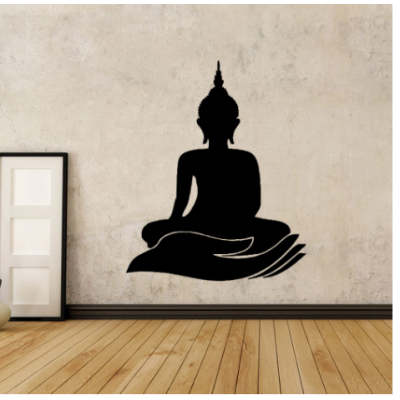 Spor Salonlarına Özel Yoga Meditasyon Yazısı Cam Vitrin Sticker Yapıştırma