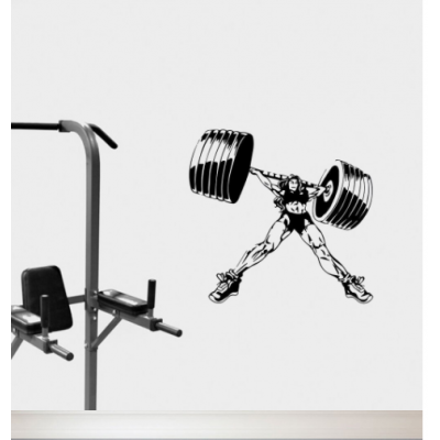  Kadın Halter Yazısı Spor Salonu Duvar Stickerı