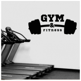 Gym Fitness Halter Yazısı Spor Salonu Duvar Stickerı