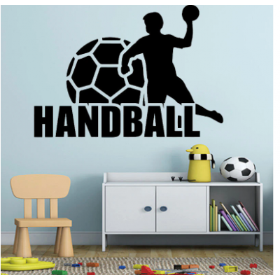 Handball  Yazısı Spor Salonu Duvar Stickerı