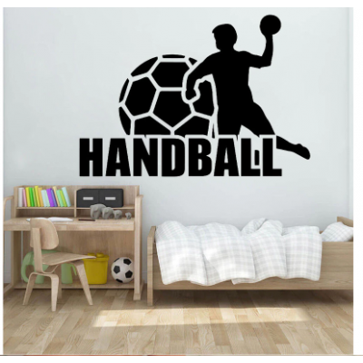 Handball  Yazısı Spor Salonu Duvar Stickerı