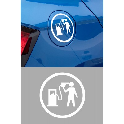 13 X 13 Cm Benzin Deposu Sticker Araba Yakıt Deposu Araba Oto Sticker