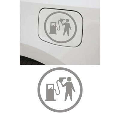 13 X 13 Cm Benzin Deposu Sticker Araba Yakıt Deposu Araba Oto Sticker