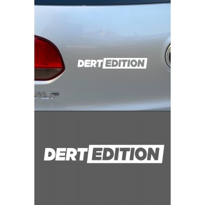 25 X 4 Cm Dert Edition Oto Cam Sticker Araba Sticker