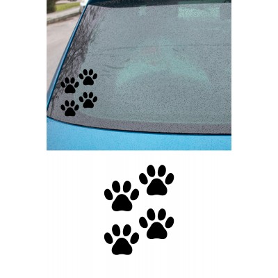 Pati Sticker 4 Adet, Araba, Oto Sticker Siyah 4 Adet 7 X 7 Cm
