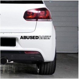 Abused Daily Oto Sticker - Araba Sticker - Kaput Sticker