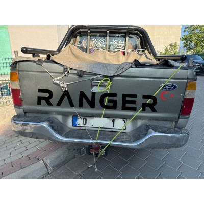 4x4 Dağ Off Road Araba RANGER YAZISI ,Pusula Sticker Yapıştırma Sağ Sol Set 
