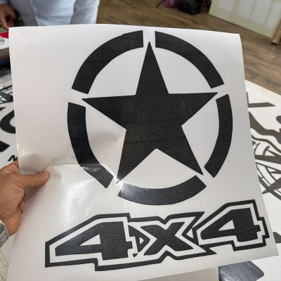 4x4 Dağ Off Road Araba RANGER YAZISI ,Pusula Sticker Yapıştırma Sağ Sol Set 