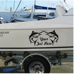 Kişiye ve Tekneye Özel Your Jext Here  Yazısı İsim Sticker 