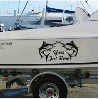 Kişiye ve Tekneye Özel Your Jext Here  Yazısı İsim Sticker 