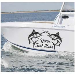 Kişiye ve Tekneye Özel Your Jext Here  Yazısı İsim Sticker 