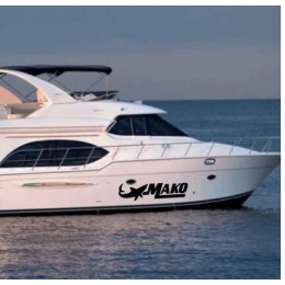 Kişiye ve Tekneye Özel  Mako  Yazısı İsim Sticker 