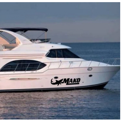 Kişiye ve Tekneye Özel  Mako  Yazısı İsim Sticker 