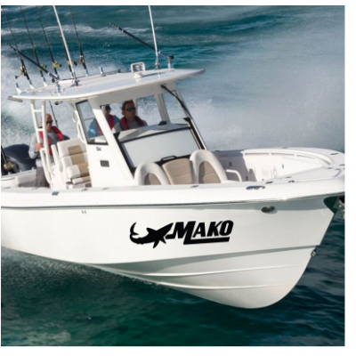 Kişiye ve Tekneye Özel  Mako  Yazısı İsim Sticker 