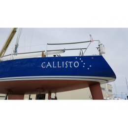 Kişiye ve Tekneye Özel Callisto Yazısı İsim Sticker 115x50cm