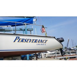Kişiye ve Tekneye Özel Perseverance Yazısı İsim Sticker 115x50cm