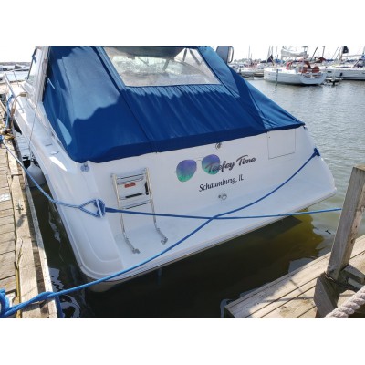 Kişiye ve Tekneye Özel Teefey Time Yazısı İsim Sticker 