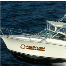 Kişiye ve Tekneye Özel Fountain Yazısı İsim Sticker 