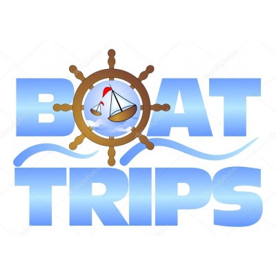 Kişiye ve Tekneye Özel Boat Trips  Yazısı İsim Sticker 