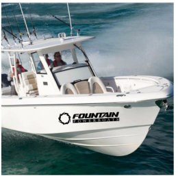 Kişiye ve Tekneye Özel Fountain Yazısı İsim Sticker 