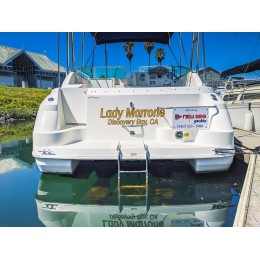 Kişiye ve Tekneye Özel Lady Marrone Yazısı İsim Sticker 