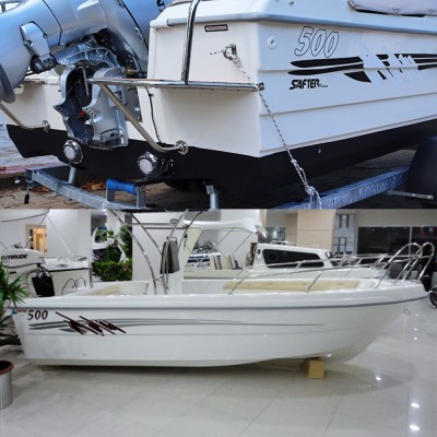 Safter 480 Uyumlu Renkli Şerit Sticker - Kişiye Özel Tekne Şeridi | Şekilli Vinil Tekne Sticker